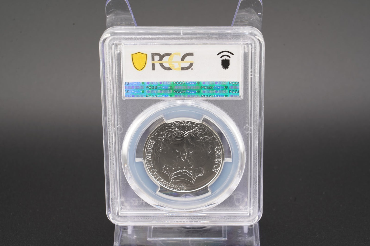 2024 Österreich Veilchen Sprache der Blumen 10 Euro Silber PCGS MS70