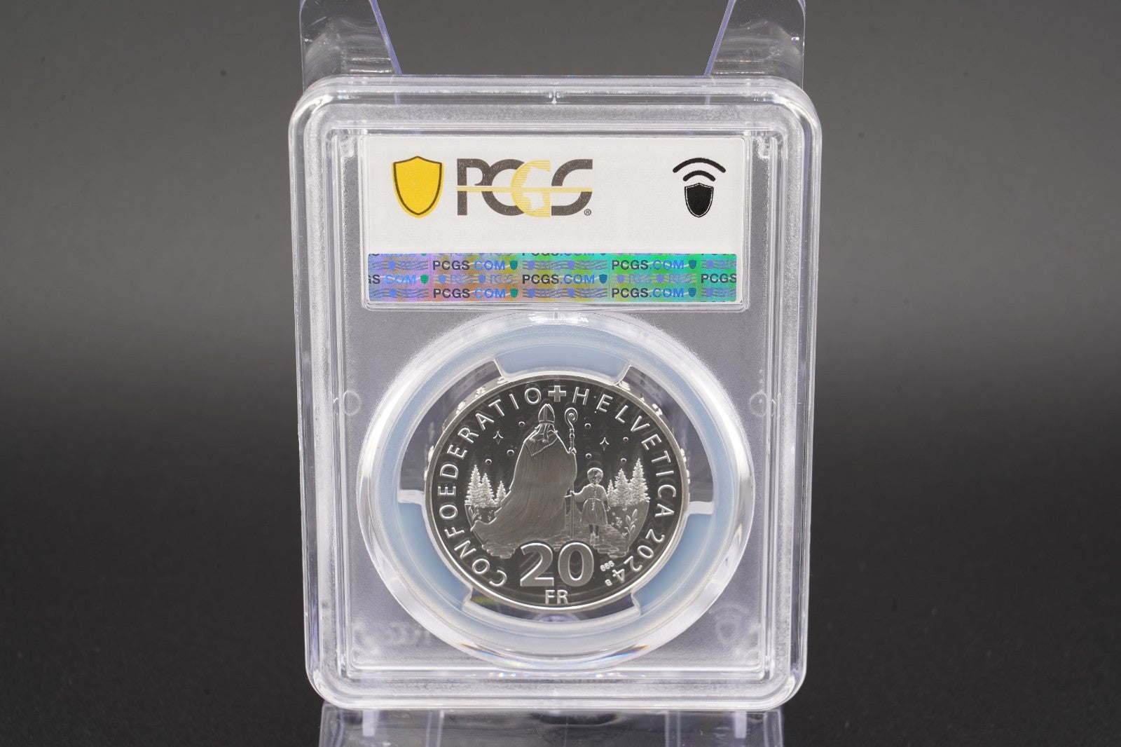 2024 Schweiz St. Nikolaus 20 Franken Silber PCGS MS70 Auflage 7.500