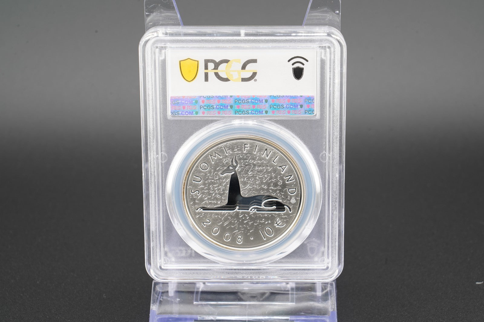 2008 Finnland Mika Waltari 10 Euro Silber 925 PCGS PR70DCAM Proof Auflage 15.000