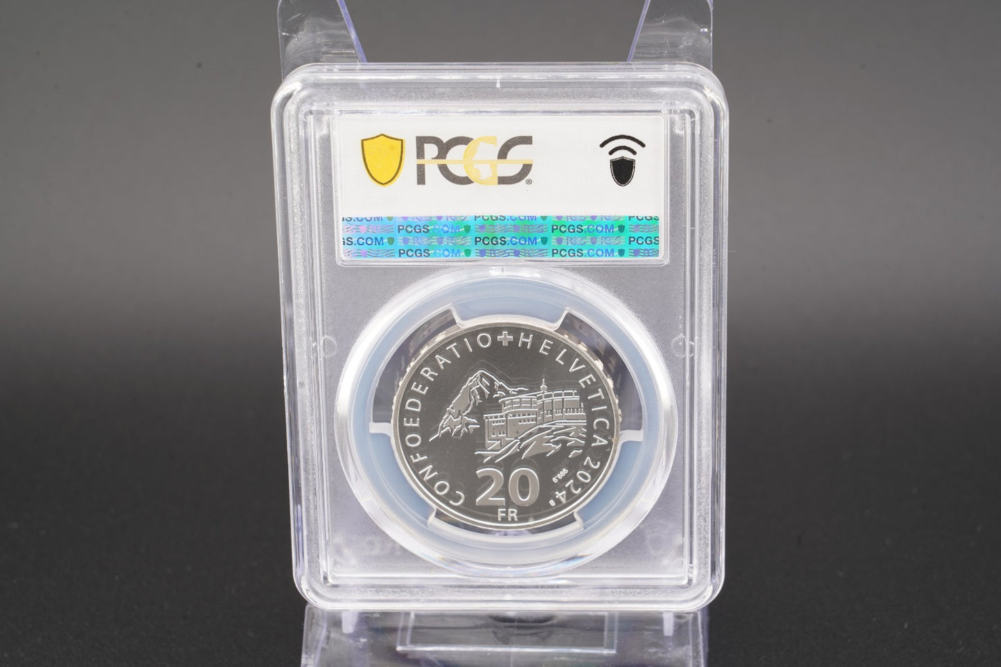 2024 Schweiz Luftseilbahn Schilthorn 20 Franken Silber PCGS MS69 Auflage 5.000