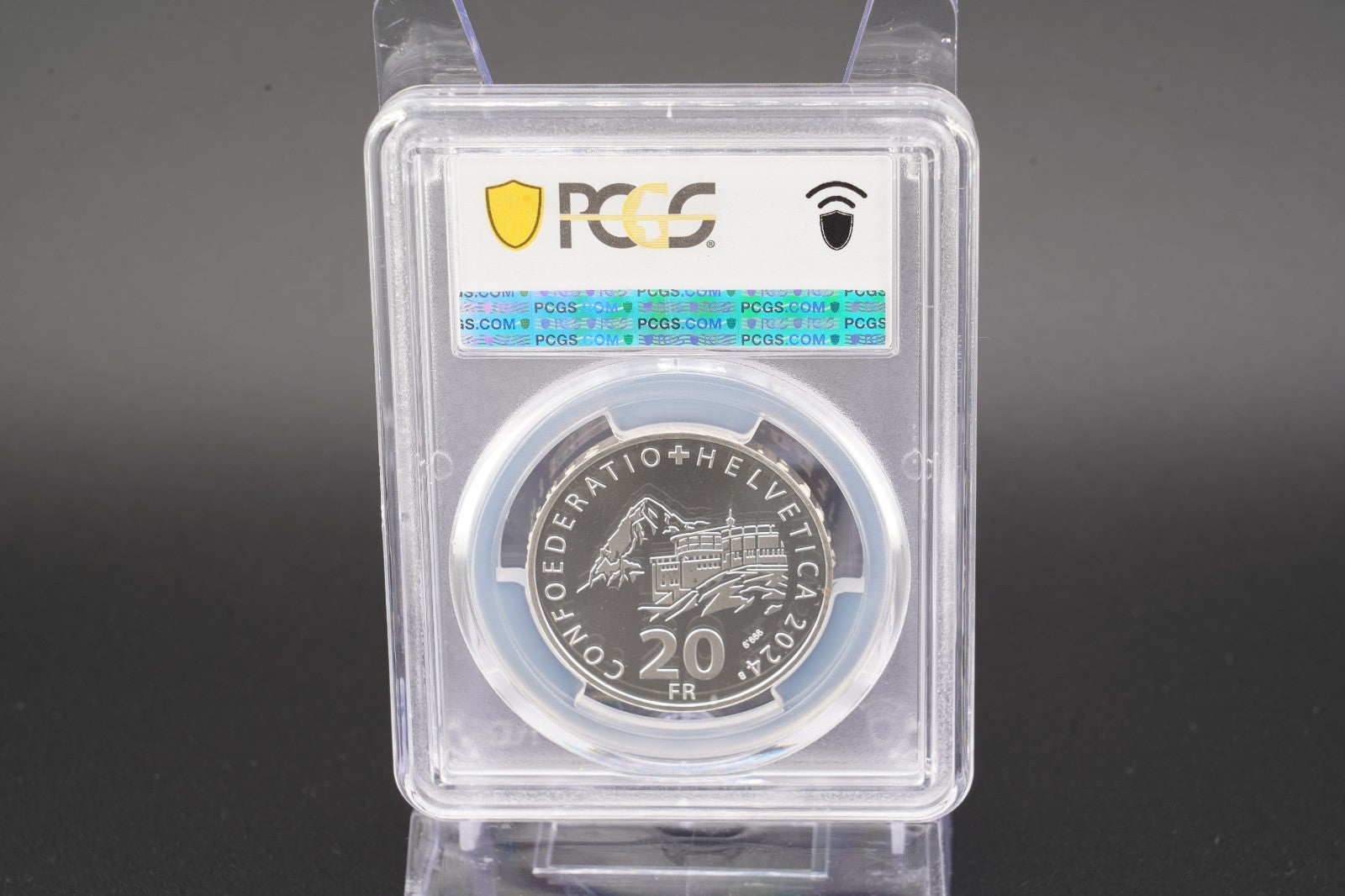 2024 Schweiz Luftseilbahn Schilthorn 20 Franken Silber PCGS MS69 Auflage 5.000