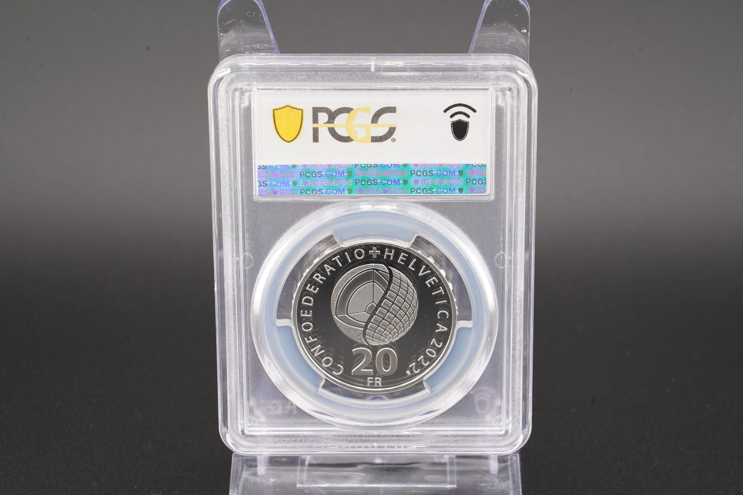2022 Schweiz Sonnenenergie 20 Franken Silber PCGS PR69DCAM Proof Aufl. 10.000