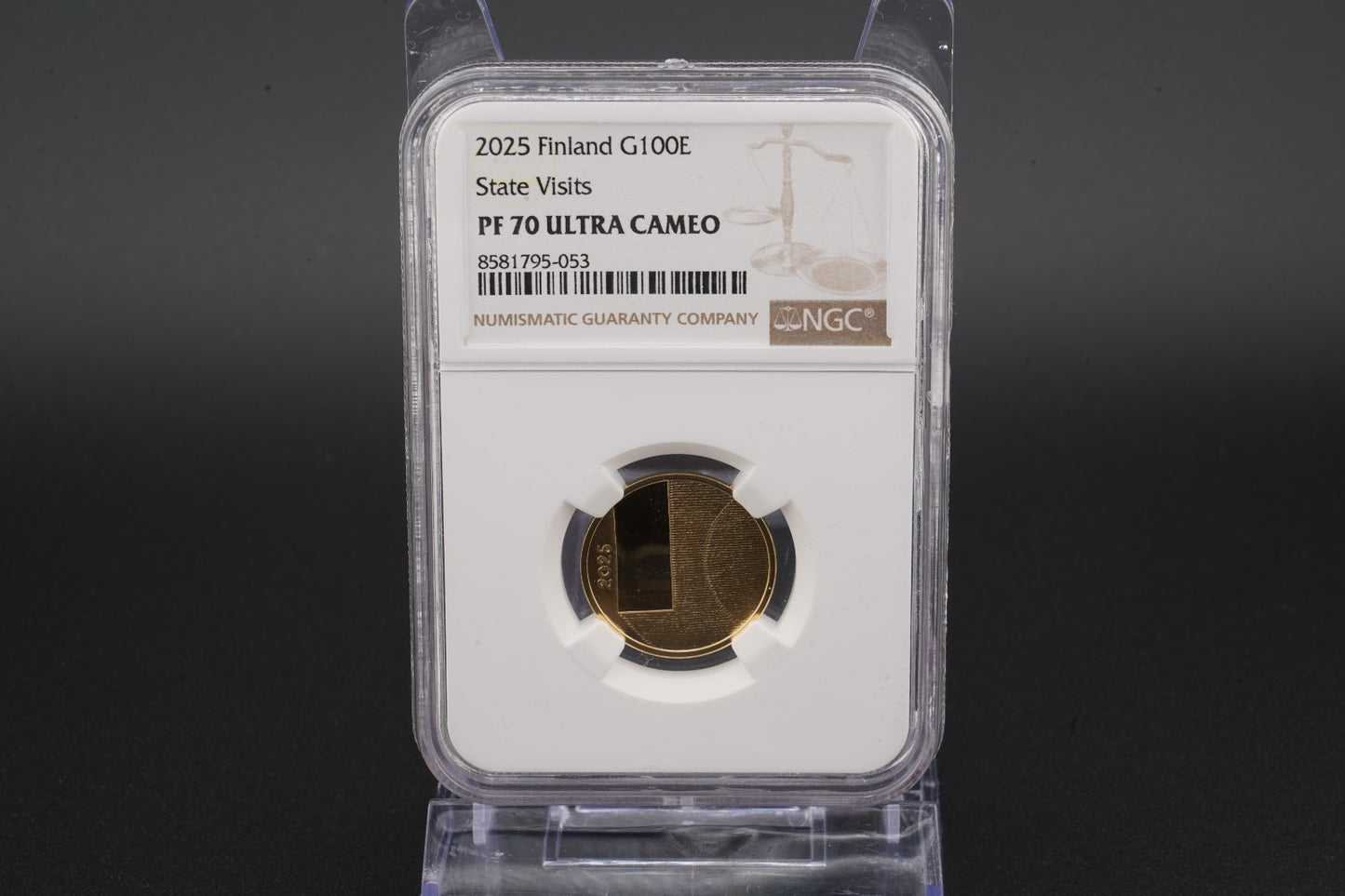 2025 FinnlandState Visits of Finland Gold Proof NGC 70 Ultra Cameo Auflage 600