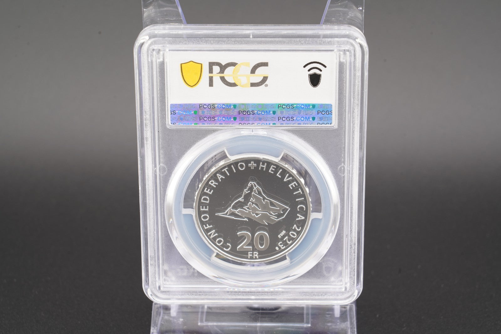 2023 Schweiz Luftseilbahn Klein Matterhorn 20 Franken Silber PCGS PR70DCAM
