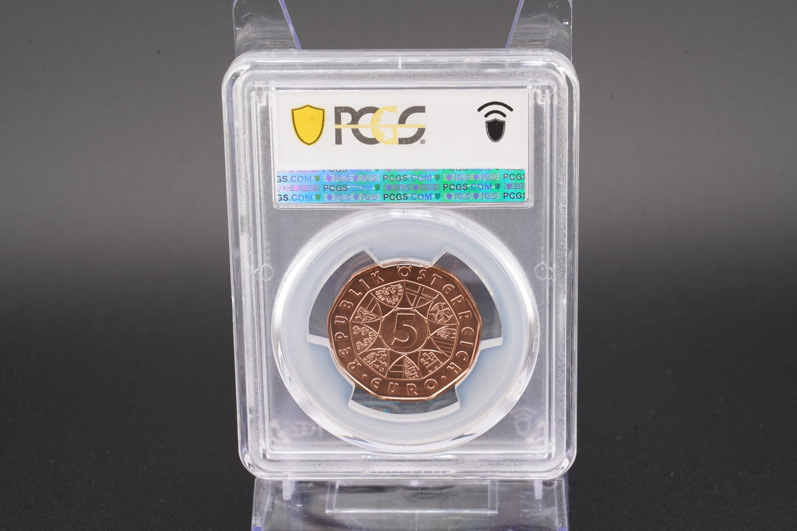 2025 Österreich Tanz dich frei - Grete Wiesenthal 5 Euro Kupfer PCGS MS67 RD