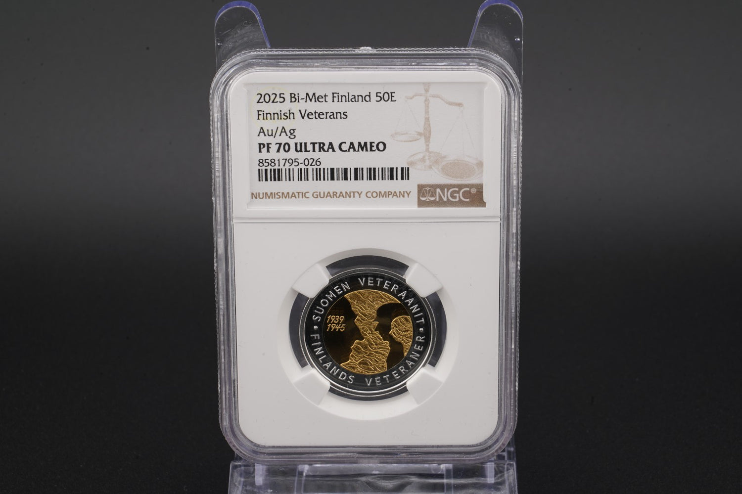 2025 Finnland 50 Euro Finnish Veterans Gold Proof NGC 70 Ultra Cameo Auflage 500