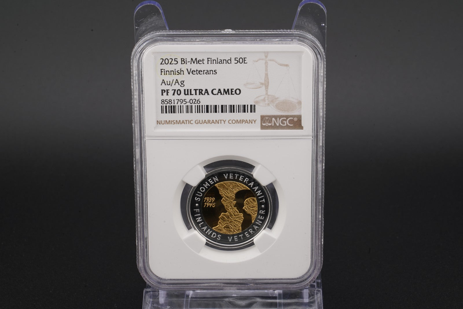 2025 Finnland 50 Euro Finnish Veterans Gold Proof NGC 70 Ultra Cameo Auflage 500