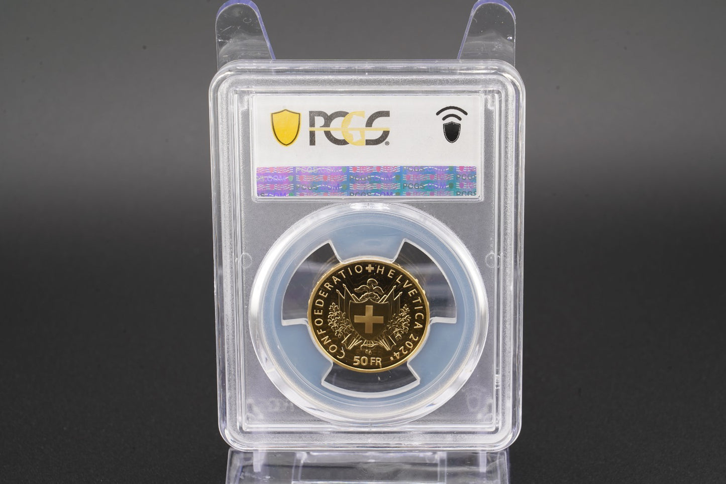 2024 Schweiz 50 Franken 200 Jahre  Schiesssportverband Gold 0.900 PCGS 70 Proof