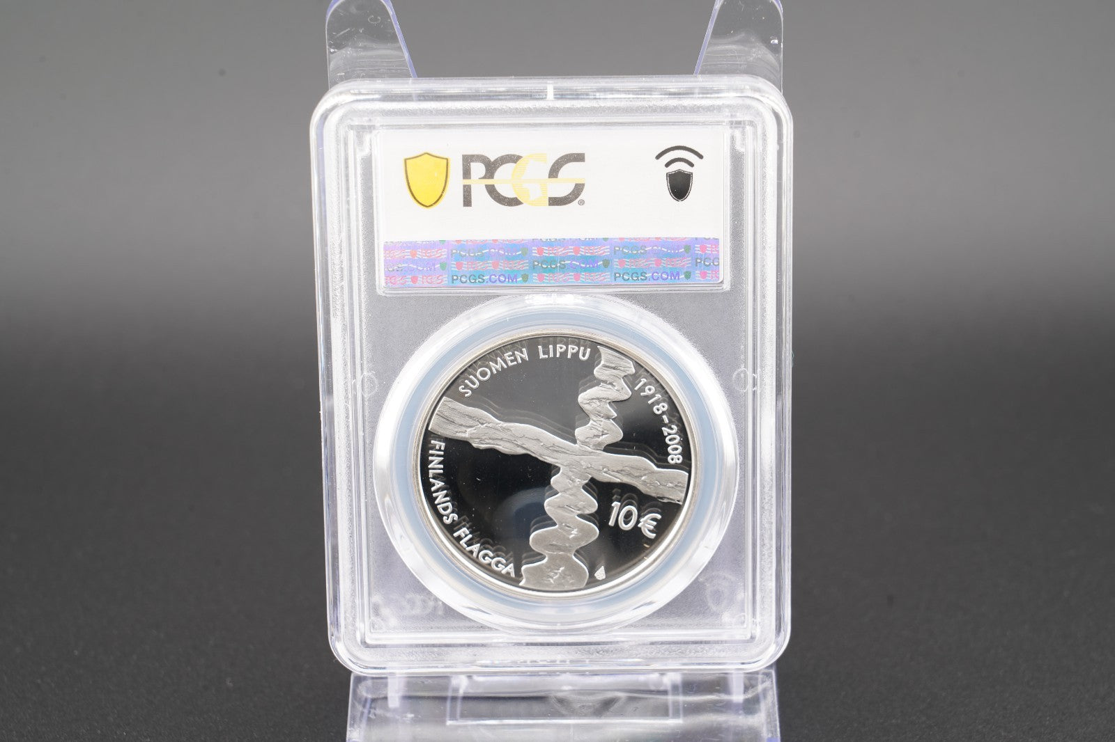 2008 Finnland Flagge 10 Euro Silber 925er PCGS PR69DCAM Proof Auflage 26.000