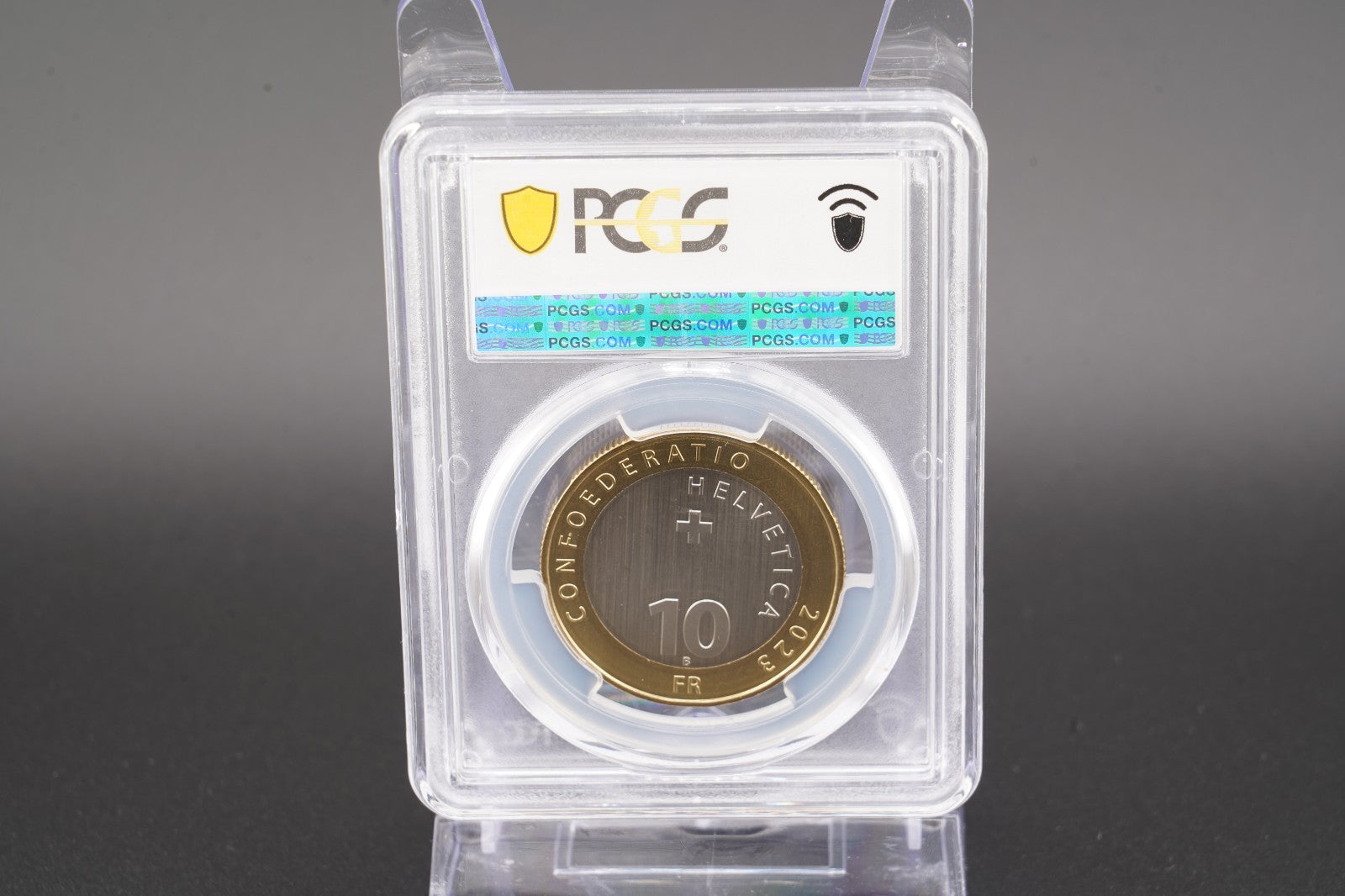 2023 Schweiz Rosenlaui Gletscher 10 Franken Bimetall PCGS MS69 Auflage 10.000