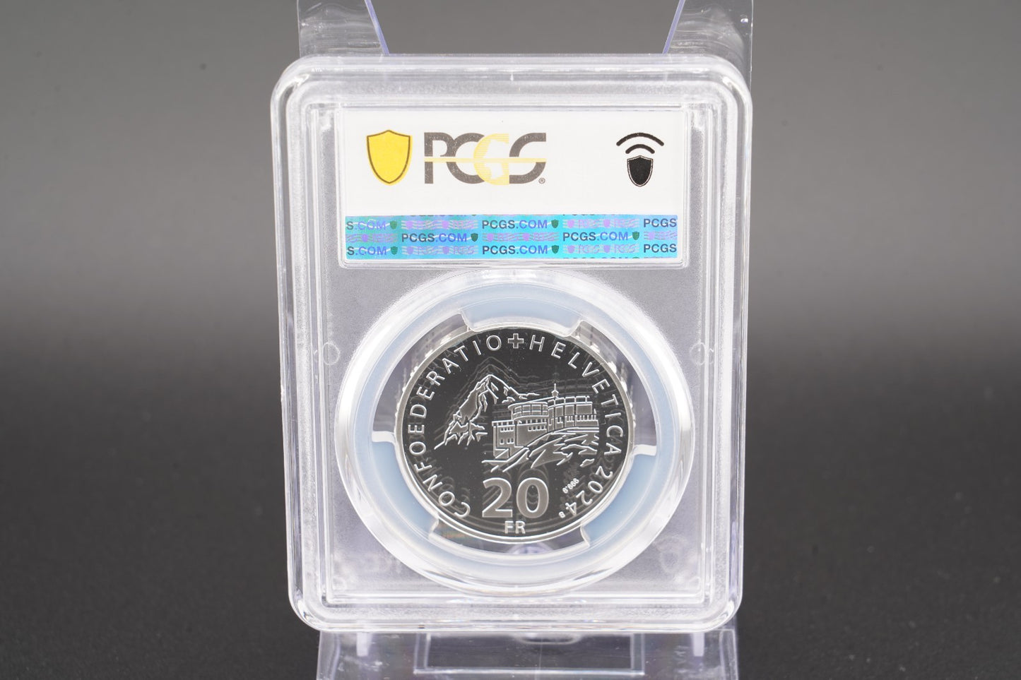 2024 Schweiz Luftseilbahn Schilthorn 20 Franken Silber PCGS PR70DCAM Proof